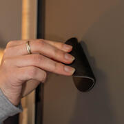 Lampe murale magnétique avec adaptateur mural noir
