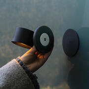 Lampe murale magnétique avec adaptateur mural noir