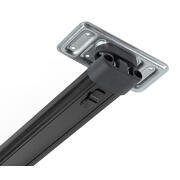 Pied de table ovale en aluminium pivotant sur le haut 315 - 675 mm