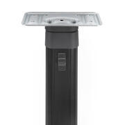 Pied de table ovale en aluminium pivotant sur le haut 315 - 675 mm